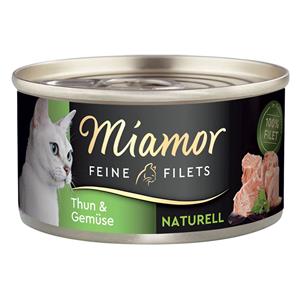 Miamor Fijne Filets Naturel Kattenvoer 6 x 80 g - Tonijn & Groenten
