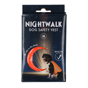 Nightwalk Dog Safety Vest Orange Medium