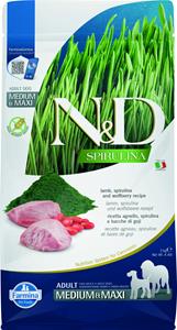 N&D Spirulina hondenvoeding Lam medium/maxi 2,5 kg