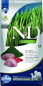 N&D Spirulina hondenvoeding Lam medium/maxi 7 kg