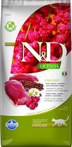 N&D Quinoa kattenvoeding Urinary Eend 5 kg.