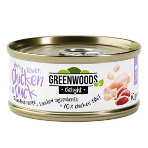Greenwoods Delight Kipfilet met Eend 6 x 70 g