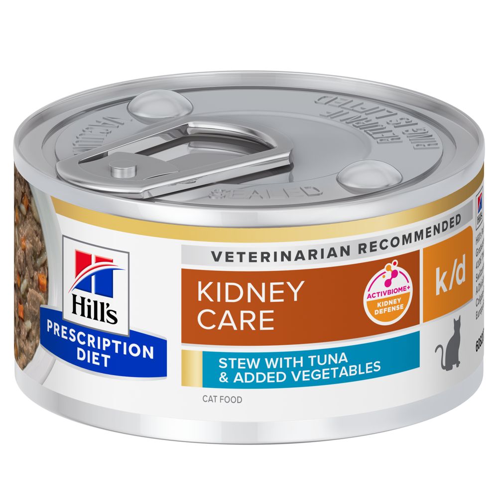 Hill's Prescription Diet 24x 82 g  Feline k/d met tonijn en groente nat kattenvoer