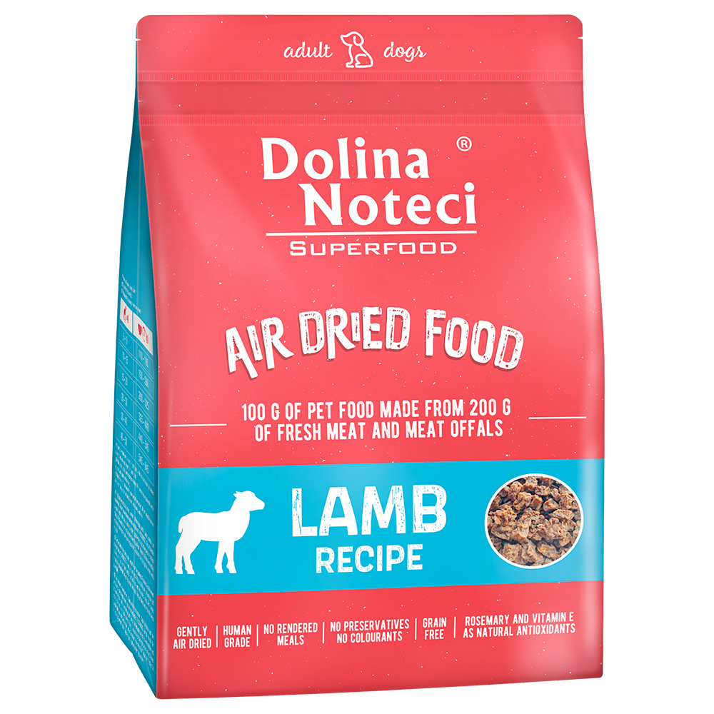 Dolina Noteci Dubbelpak: 2x1kg  Superfood Adult droogvoer met lam hondenvoer