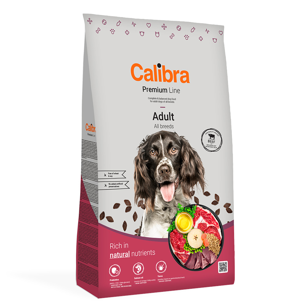 Calibra 12kg  Dog Premium Line Adult Rundvlees Hondenvoer Droog