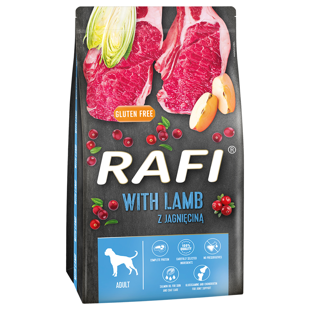 Rafi 10kg  Adult, met lam, droog hondenvoer