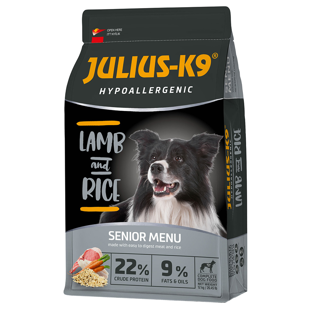 JULIUS K-9 12 kg JULIUS-K9 High Premium Senior Light Hypoallergenic Lam hondenvoer droog