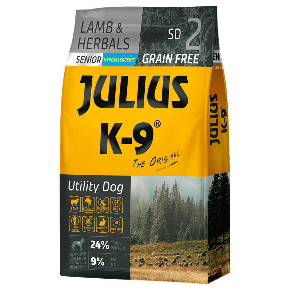 JULIUS K-9 10kg  Senior Light lam & kruiden hondenvoer droog