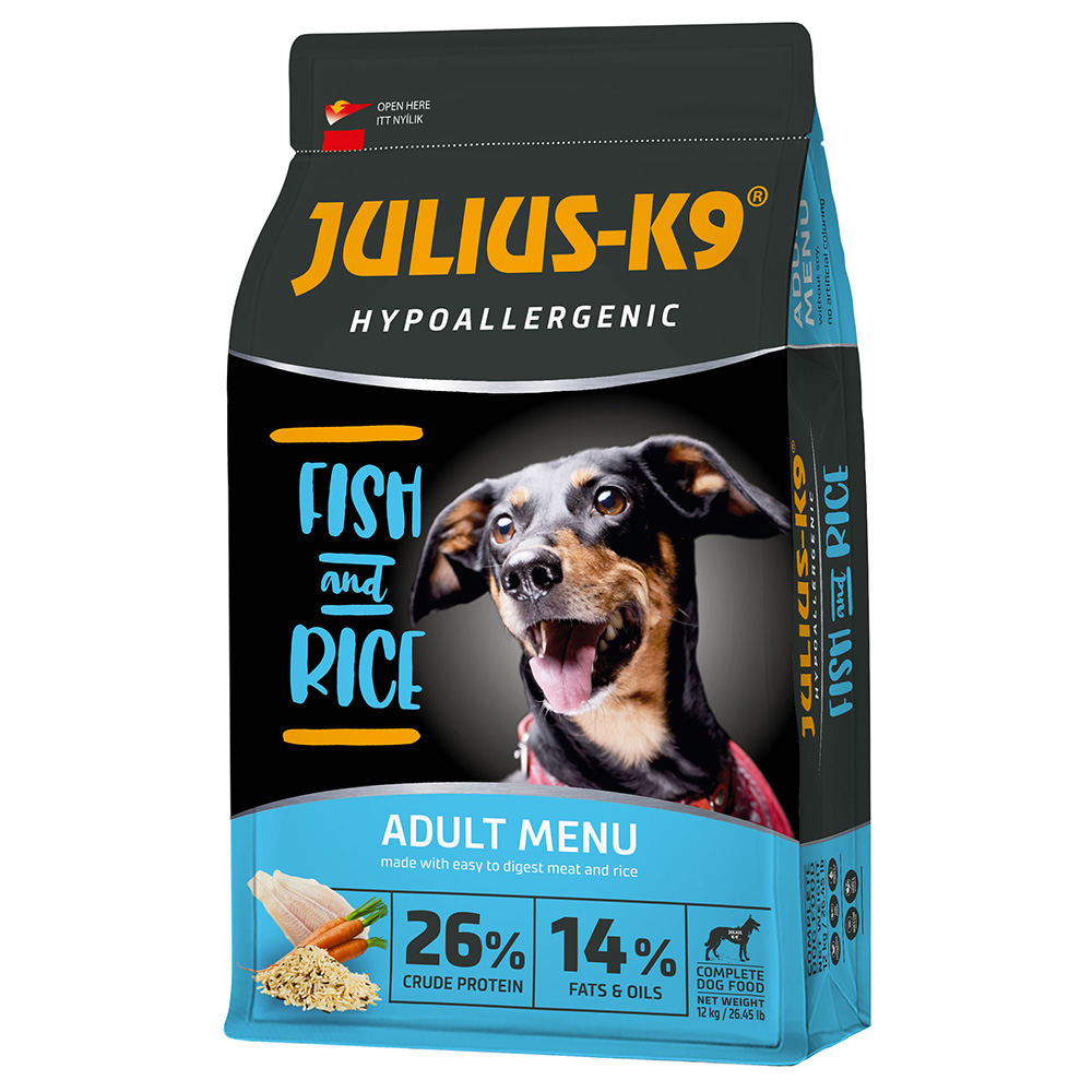 JULIUS K-9 12 kg JULIUS-K9 High Premium Adult Hypoallergenic Vis droogvoer voor honden