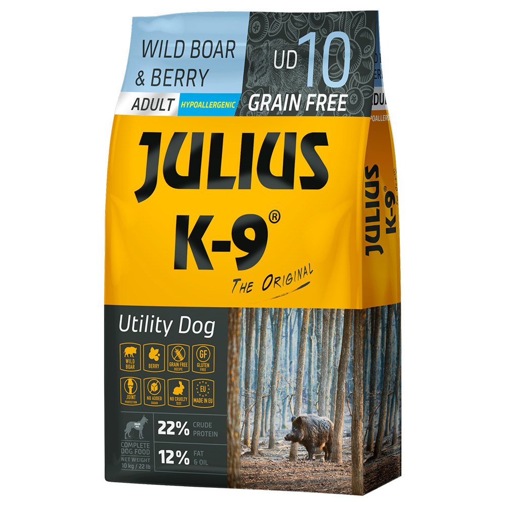 JULIUS K-9 10 kg  Adult Wild zwijn & Bessen droogvoer voor honden