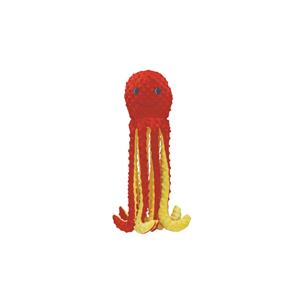 BEEZTEES Octopus Amy - Hondenspeelgoed - Pluche - Rood - 56x16x14,5 cm