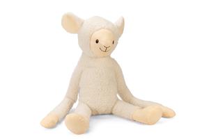 BEEZTEES XL Schaap Jessy - Hondenspeelgoed - Pluche - Wit - 80x39x20,5 cm