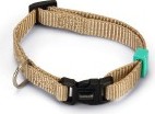 BEEZTEES Uni - Halsband Hond - Nylon - Beige - 20-30cmx10mm