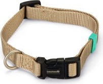BEEZTEES Uni - Halsband Hond - Nylon - Beige - 35-50cmx20mm