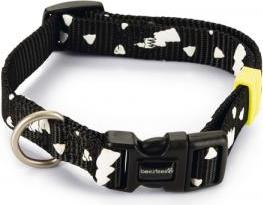 BEEZTEES Thunder - Halsband Hond - Nylon - Zwart - 26-40cmx15mm