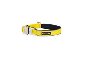 BEEZTEES Safety Gear Parina - Hondenhalsband - Nylon - Geel - 45-50x2,5 cm