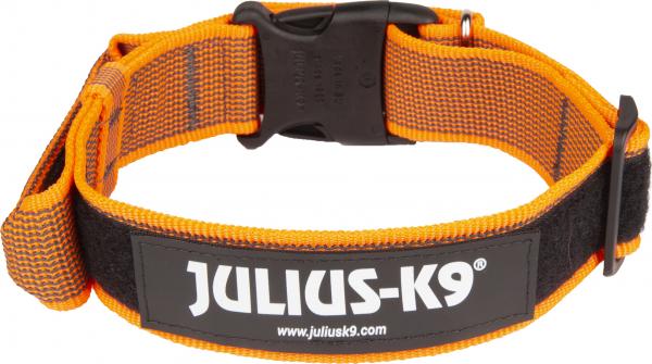 Julius-K9 Halsband Met Beveiligingssluiting 40Mm Orange Grey