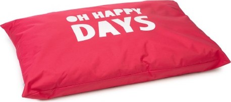 BEEZTEES Happy Days - Hondenkussen - Rood - 100x70 cm