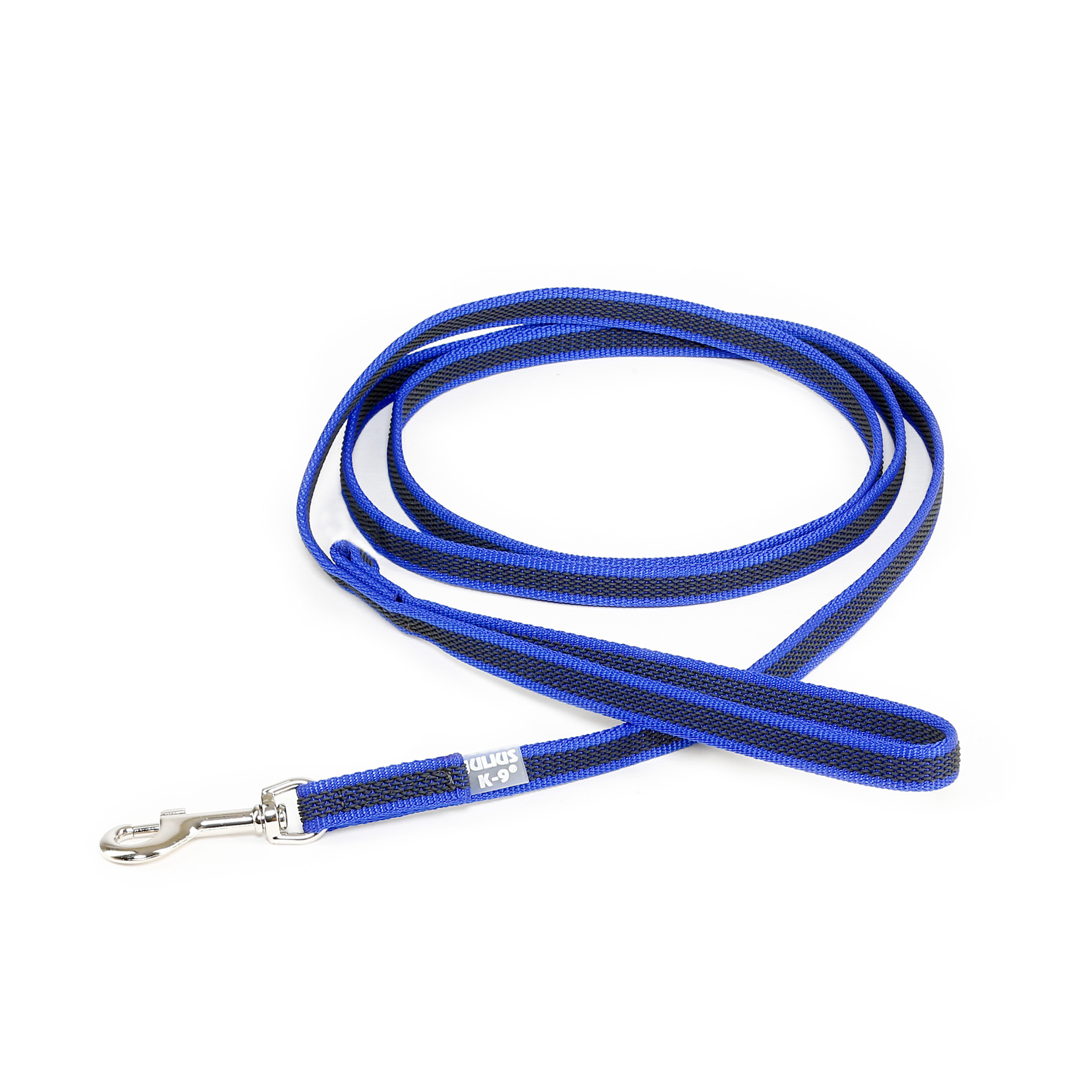 Julius-K9 C&G - Super-grip leash.blue/grey.14mm/1m.with handle.max 30kg