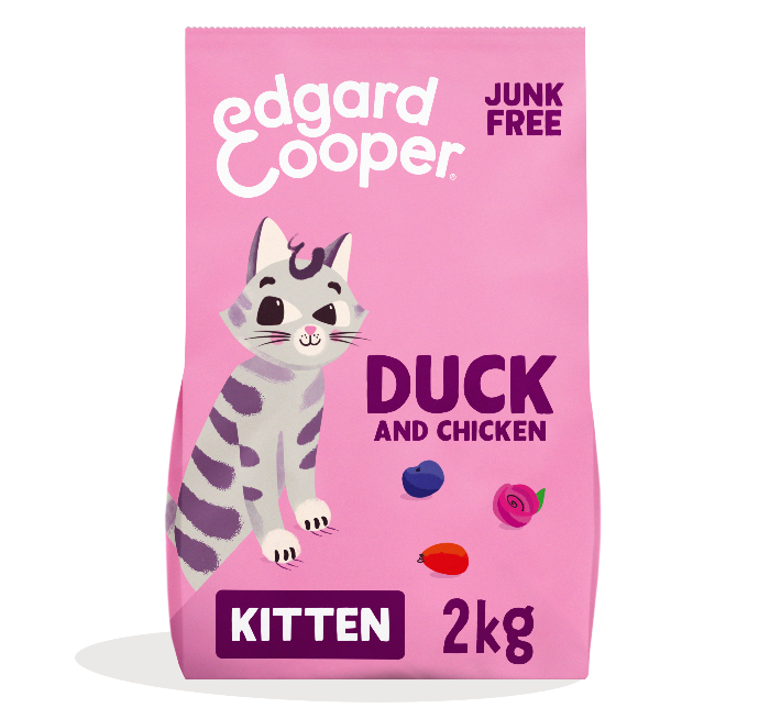Edgard&Cooper Edgard & Cooper graanvrij eend kitten kattenvoer 2kg
