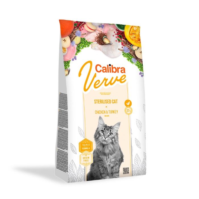 Calibra Verve Grain Free - Sterilised Cat - Chicken & Turkey 3,5 kg