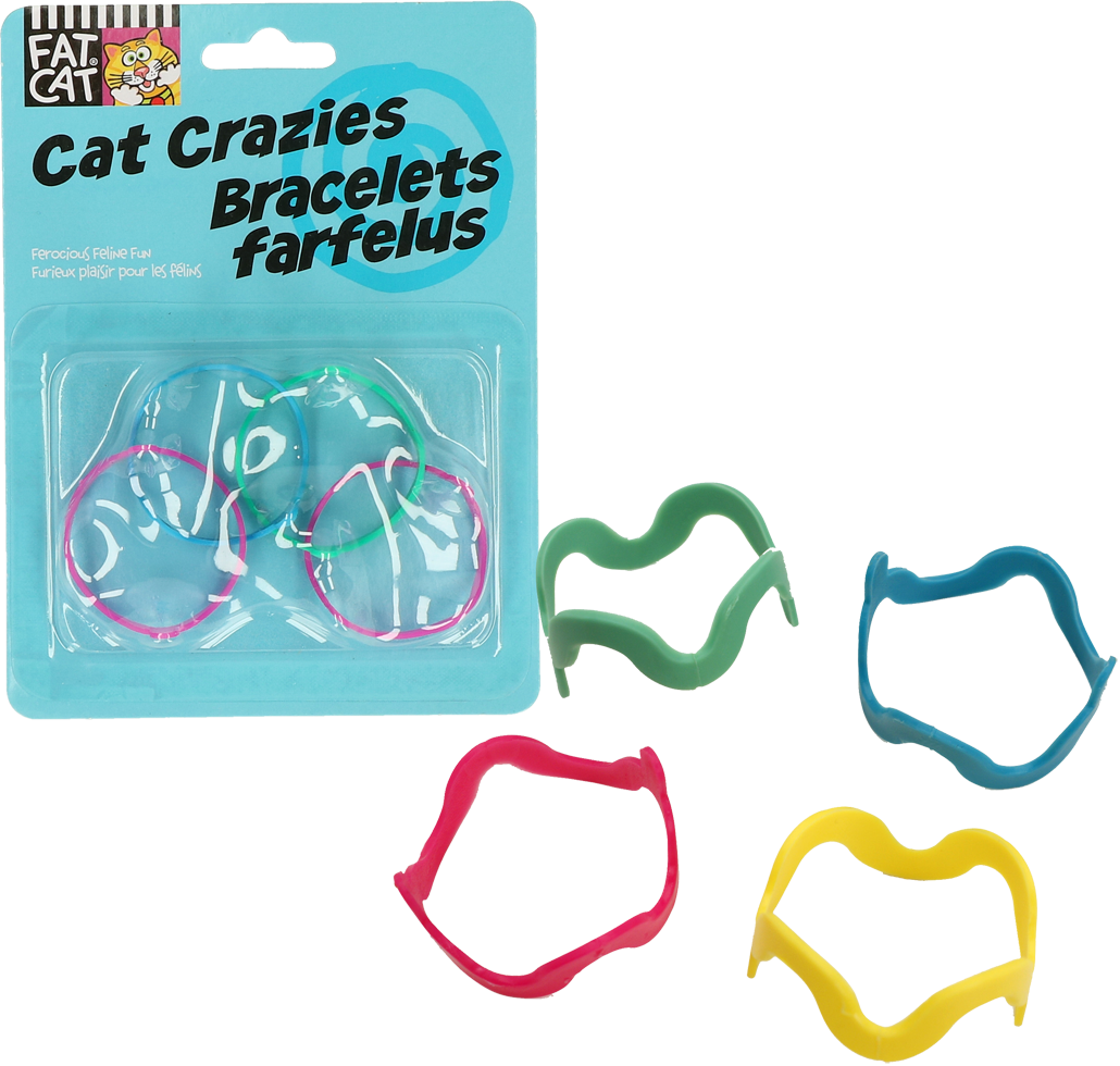 Petmate FatCat Cat Crazies Bracelets (multicolor) 4st
