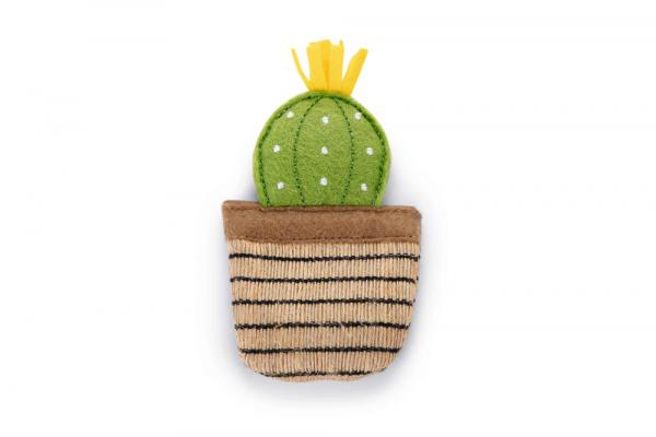 BEEZTEES Catnip Cactus Oria - Kattenspeelgoed - 12x7x2 cm