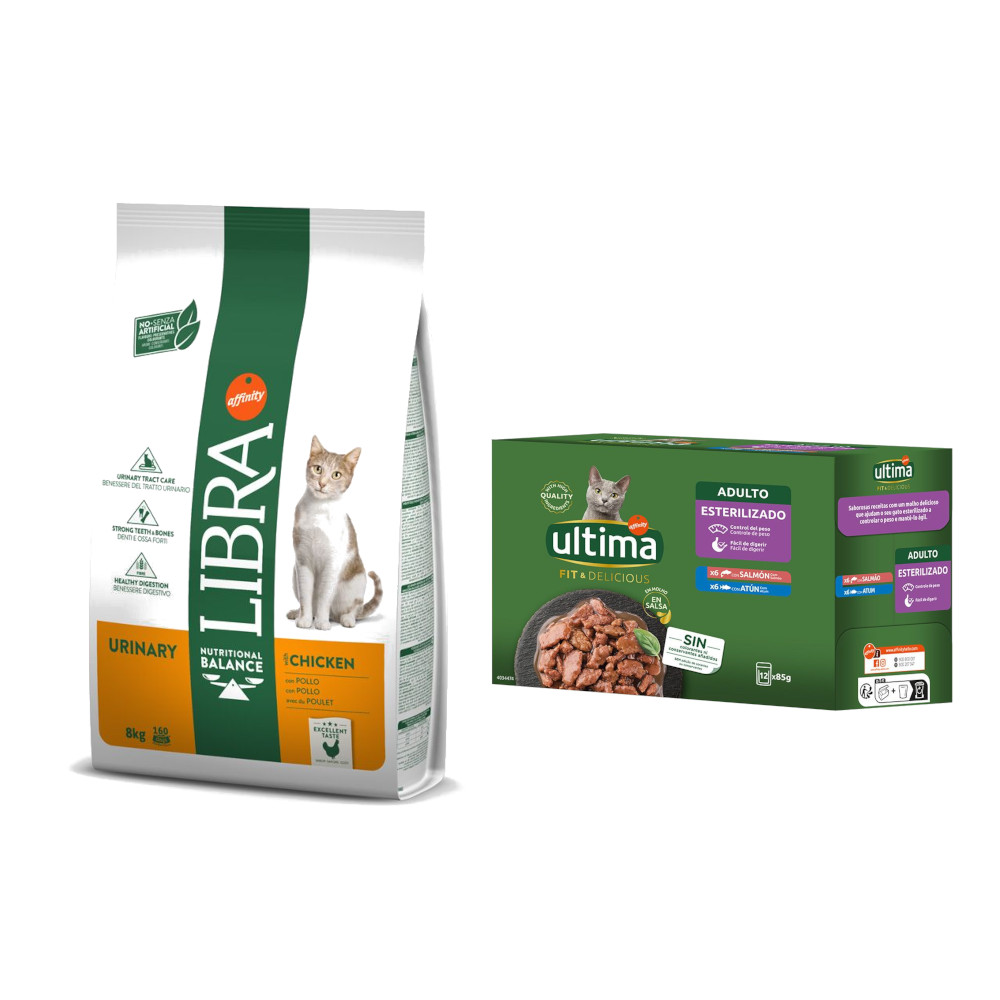 Affinity Libra Libra Cat Dry + Ultima Natvoer gratis Adult Urinary Kip