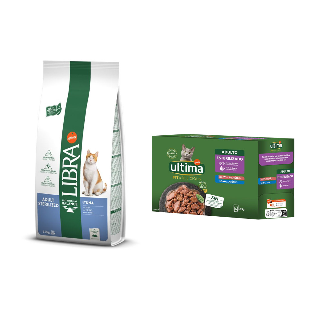 Affinity Libra Libra Cat Dry + Ultima Natvoer gratis Sterilized Tonijn