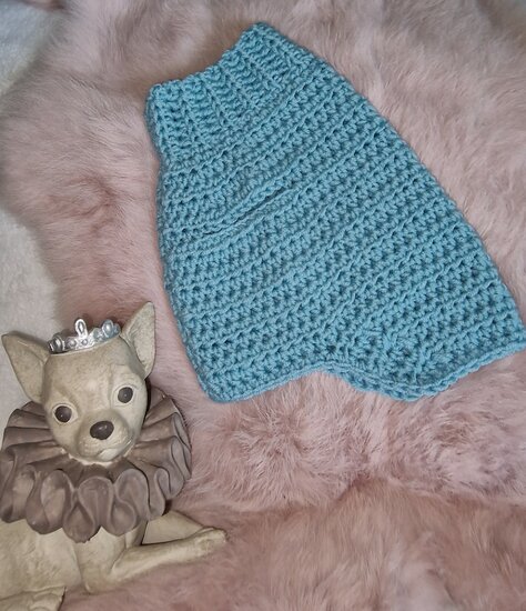 PuppyToys.nl MySweety Pullover turquoise green 21 cm XS