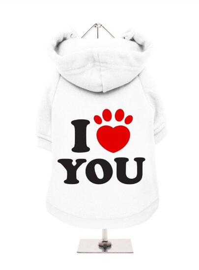 Urban Pup Sweatshirt I Love You wit M 30 cm