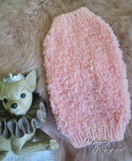 PuppyToys.nl MySweety Pullover Super Soft in Pink 18 cm XXS