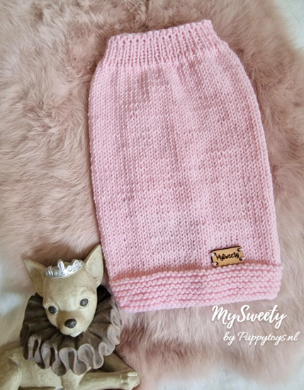 PuppyToys.nl MySweety Pullover Basic pink 21 cm XS