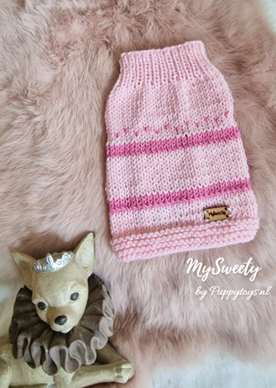 PuppyToys.nl MySweety Pullover Jolly pink 15 cm XXXS