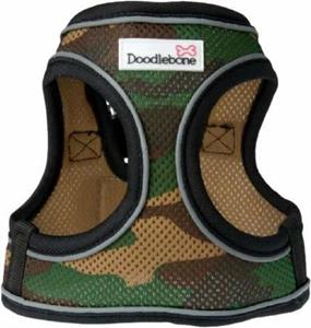 Doodlebone Hundegeschirr Snappy 30-35 Cm Mesh Armee Grün