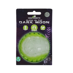 Petsexclusive Dog Comets Glow in the Dark Moon Green M