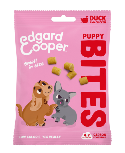 Edgard&Cooper Edgard & Cooper Bites Small Puppy Eend&Kip hondensnacks 50 gram