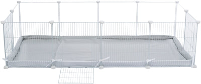 Trixie Boden für Indoorgehege - 140 x 70 cm - Grau/Weiß