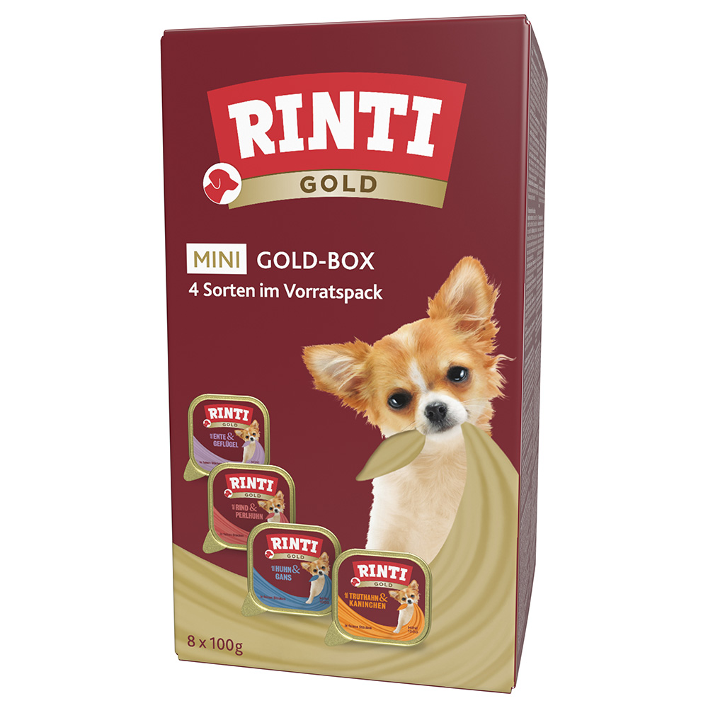 Rinti Gold Mini 6 x 100 g - Mixpakket: 4 Soorten (8 x 100 g)