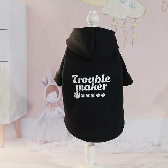 Temu Chihuahua hoodie Trouble Maker S 23 cm
