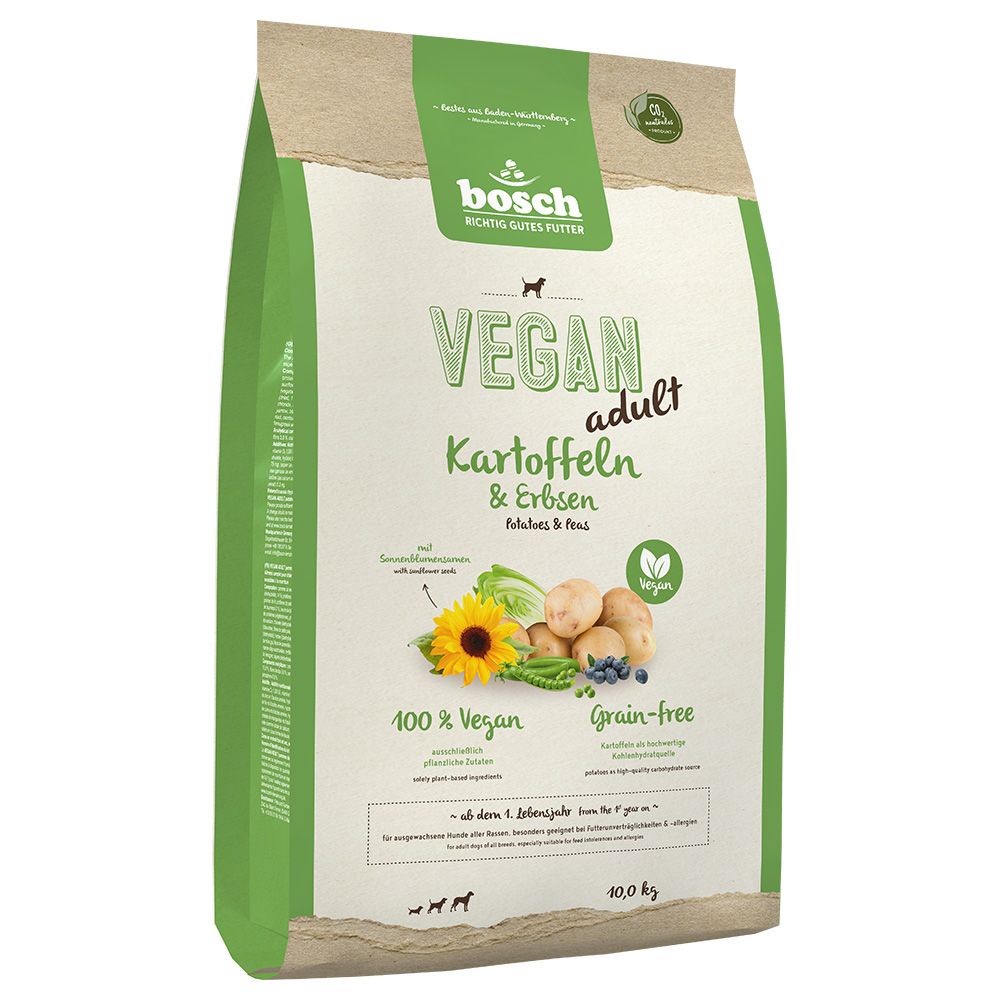Bosch HPC 10kg  Adult Vegan, Aardappel & Erwt droog hondenvoer
