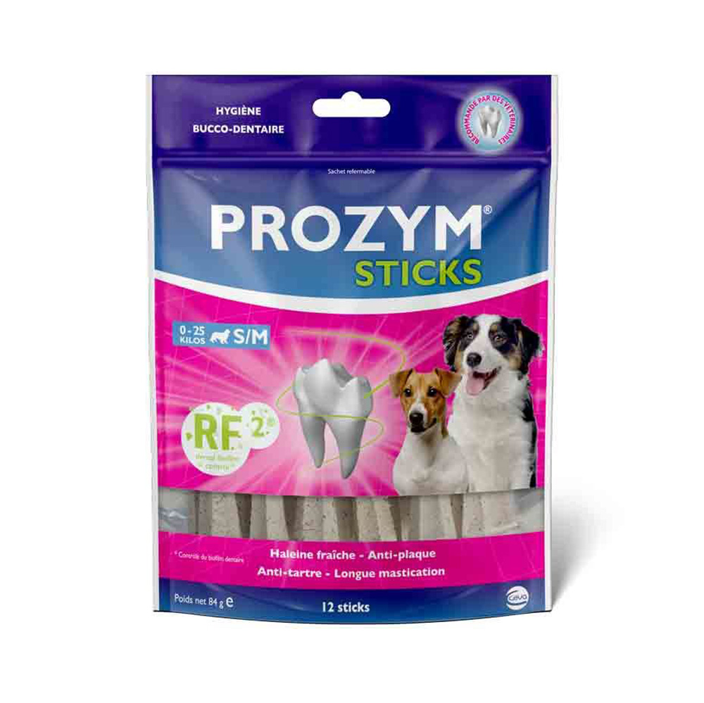 Prozym 12 stuks  RF2 Sticks voor kleine en middelgrote honden (0-25 kg) Hondensnacks