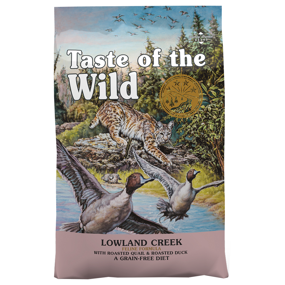 Walltastic - Trockenfutter für Katzen - Taste of the Wild Lowland Creek 6,6 kg