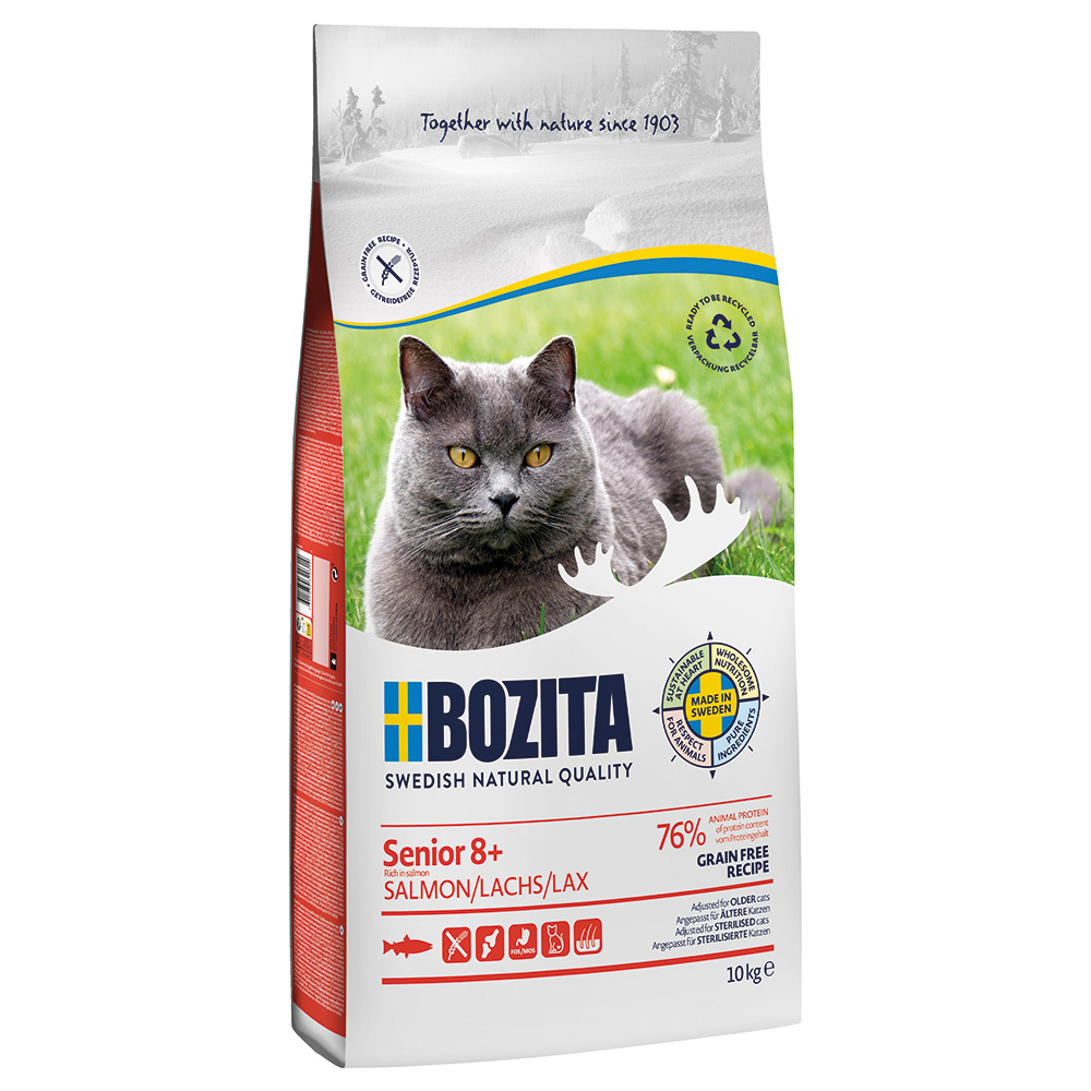 10kg Bozita Grainfree Senior 8+ Kattenvoer droog