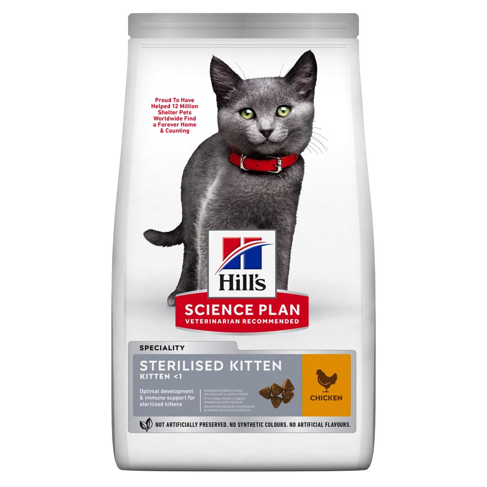 Hill's Science Plan 10kg Sterilised Kitten Kup  Kattenvoer droog