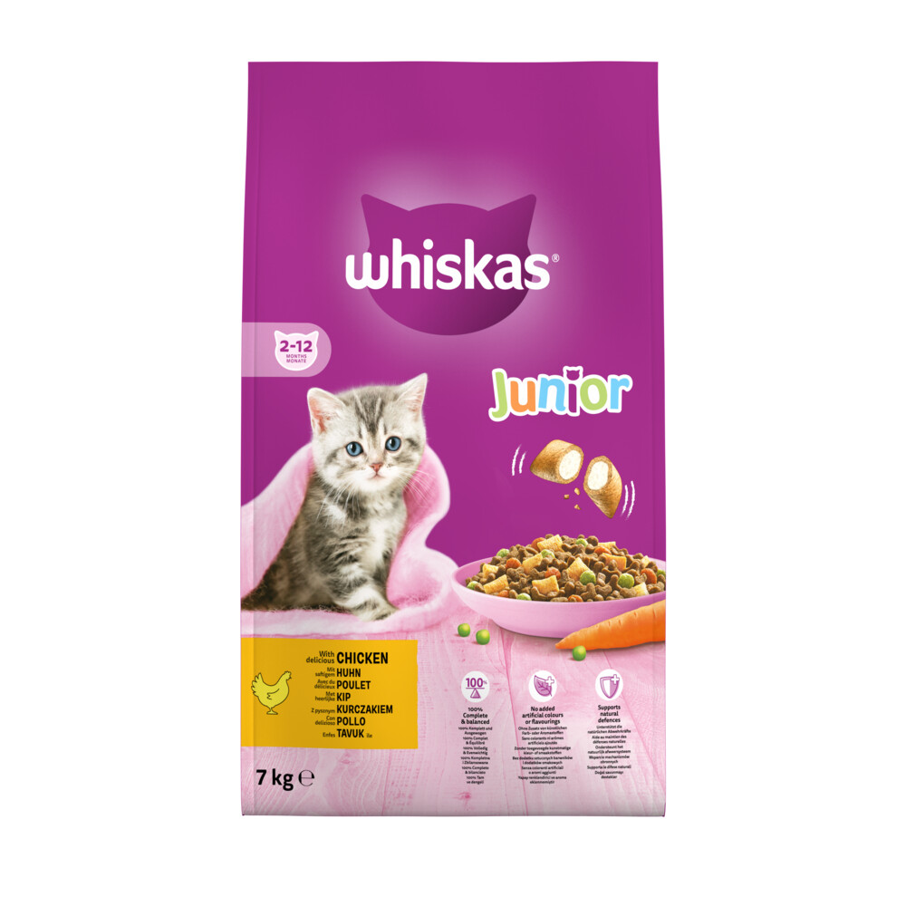 Whiskas Junior Katzenfutter - Huhn - 7 kg