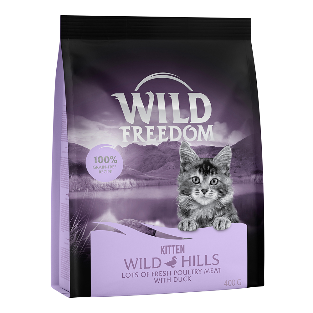 Wild Freedom 400g Kitten Wild Hills met Eend  Kattenvoer
