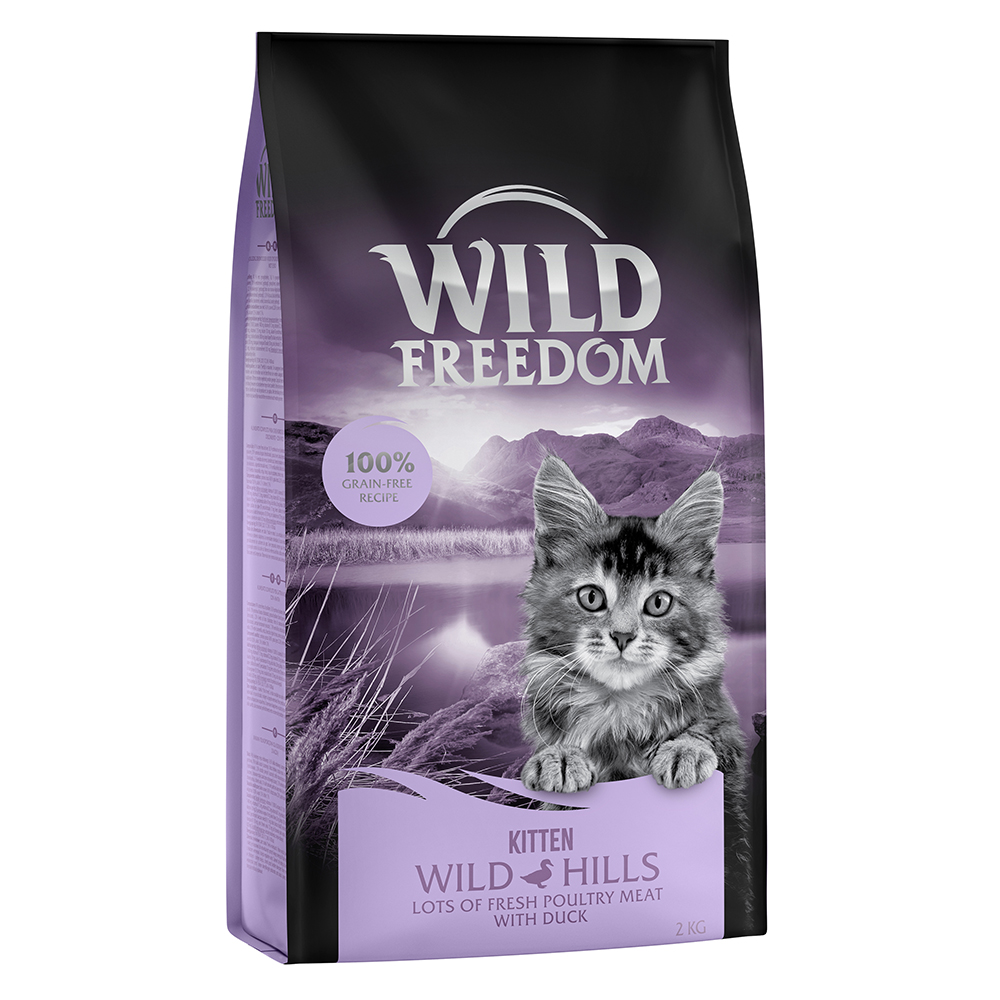 Wild Freedom 2kg Kitten Wild Hills met Eend  Kattenvoer
