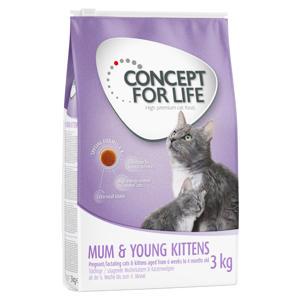 Concept for Life Mum & Young Kittens - Verbeterde receptuur! - 3 kg