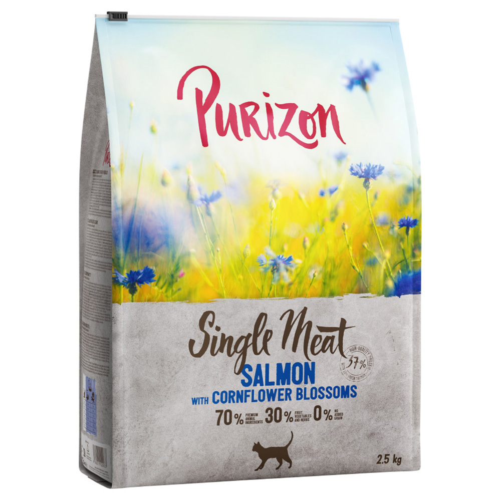 Purizon 2,5kg Single Meat Zalm met Korenbloembloesem  Kattenvoer